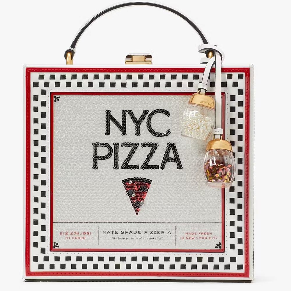 Kate Spade 3D Pizza Box Crossbody Bag